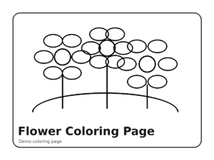 Demo — Flower Coloring Page