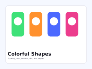 Demo — Colorful Shapes