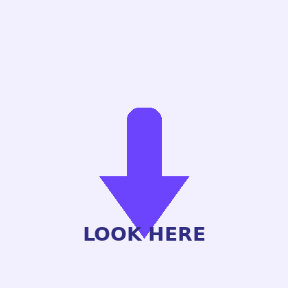 Look Here Arrow